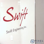 Window Decals & Graphics Calgary: A newly installed window decal at a Calgary corporate office.