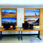 Window Decals & Graphics Calgary: New window wraps providing privacy to an classroom in a Calgary school.